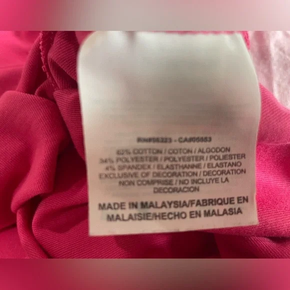 Nike Dri-FIT Cotton Tee in Bright Pink Large women’s - Picture 6 of 6